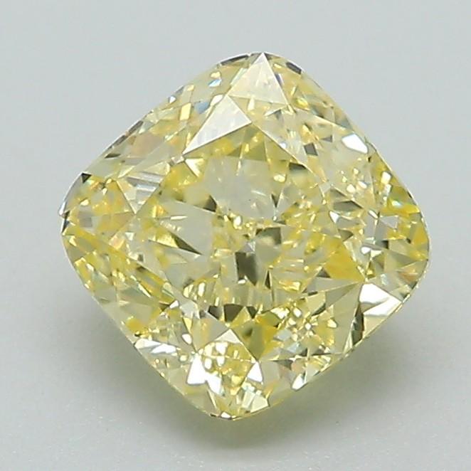 1.46 Ct. Fancy Intense Yellow Cushion Lab Grown Diamond