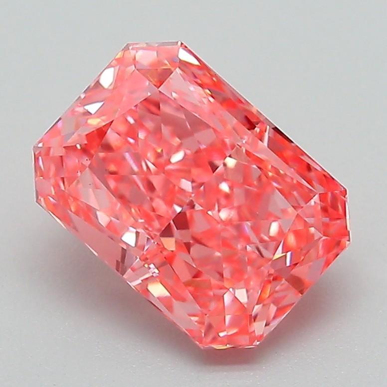 2.07 Ct. Fancy Vivid Pink Radiant Lab Grown Diamond