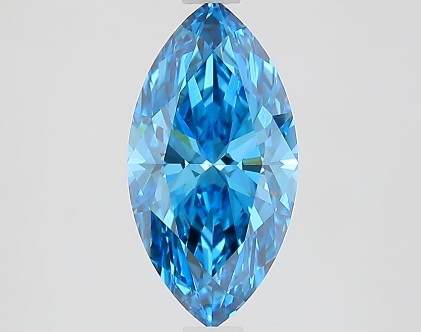 1.68 Ct. Fancy Vivid Blue Marquise Lab Grown Diamond