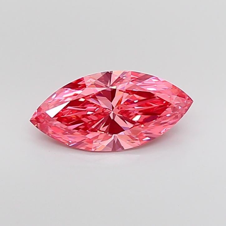 2.71 Ct. Fancy Vivid Pink Marquise Lab Grown Diamond