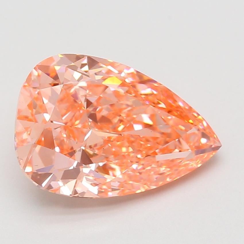 5.07 Ct. Fancy Vivid Pink Pear Lab Grown Diamond