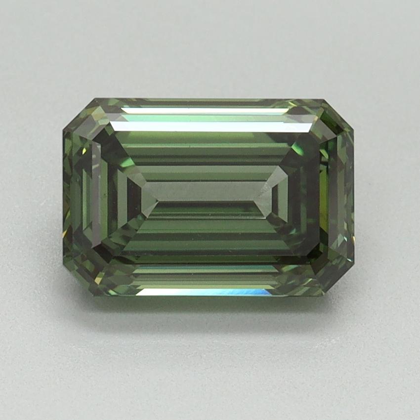 2.07 Ct. Fancy Vivid Green Emerald Lab Grown Diamond