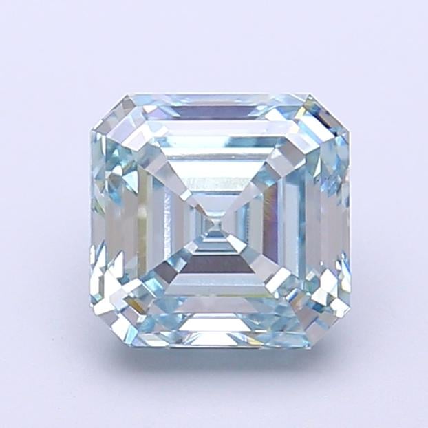 1.76 Ct. Fancy Intense  Blue Asscher Lab Grown Diamond