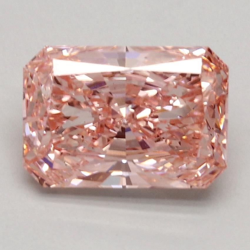 1.85 Ct. Fancy Intense Pink Radiant Lab Grown Diamond