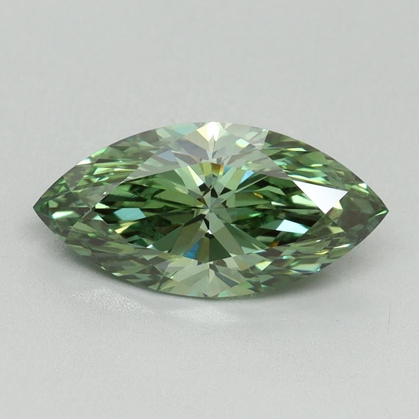 2.08 Ct. Fancy Vivid Green Marquise Lab Grown Diamond