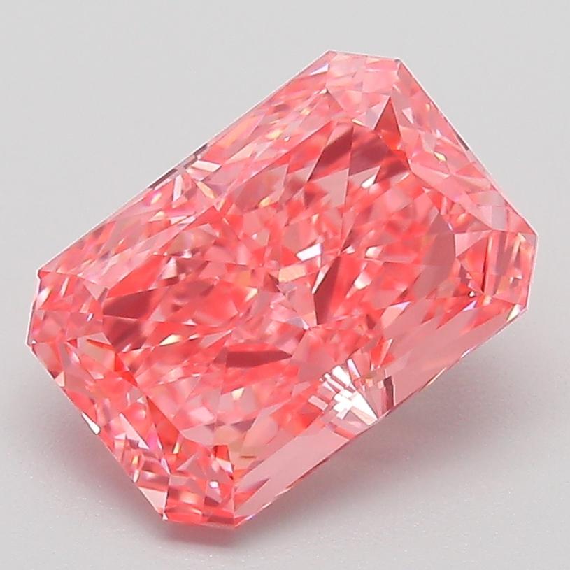 2.72 Ct. Fancy Pink Radiant Lab Grown Diamond
