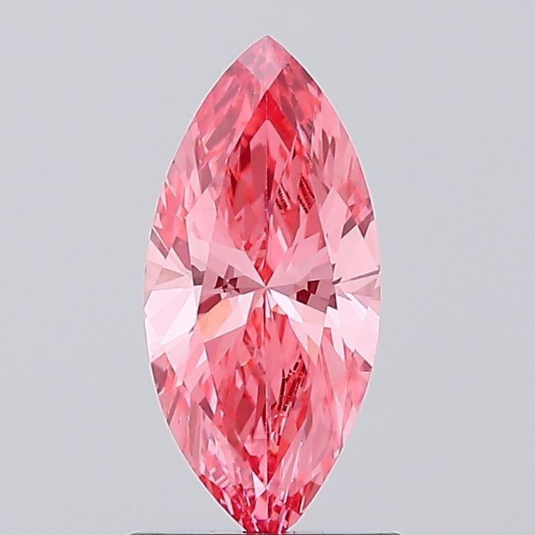 0.98 Ct. Fancy Vivid Pink Marquise Lab Grown Diamond