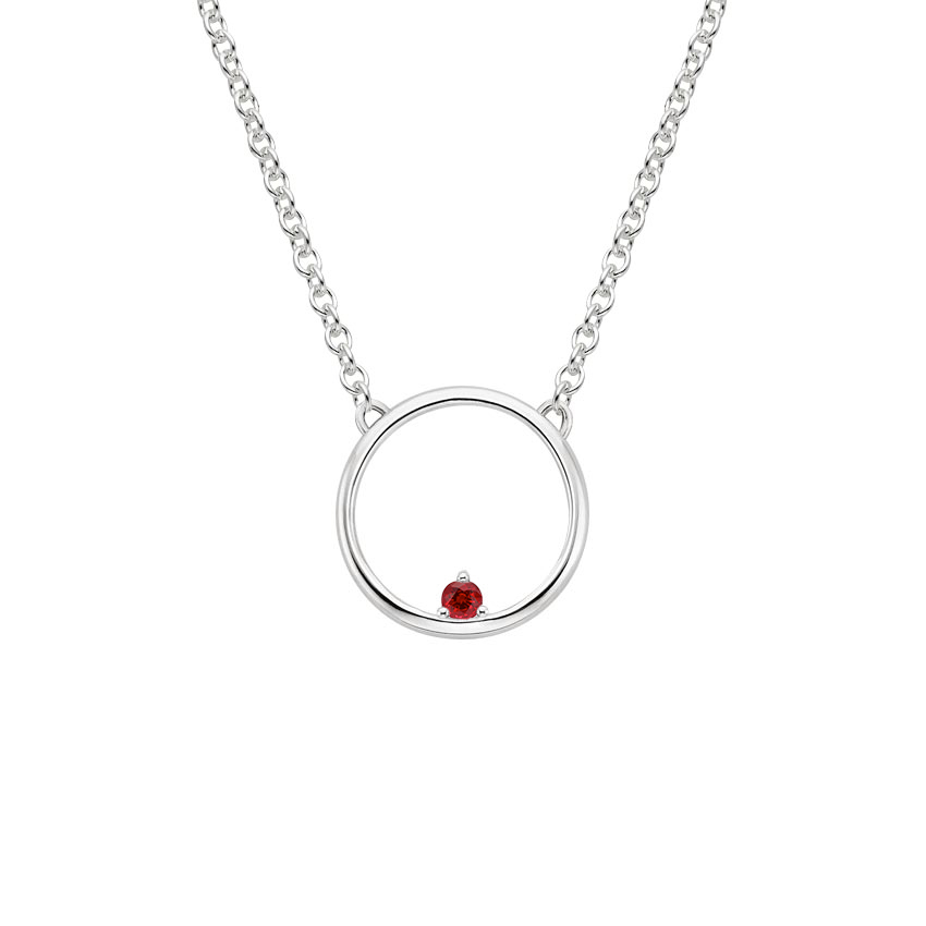 lab created ruby pendants