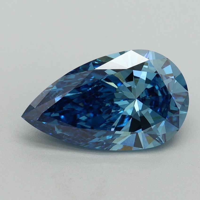 2.50 Ct. Fancy Vivid Blue Pear Lab Grown Diamond