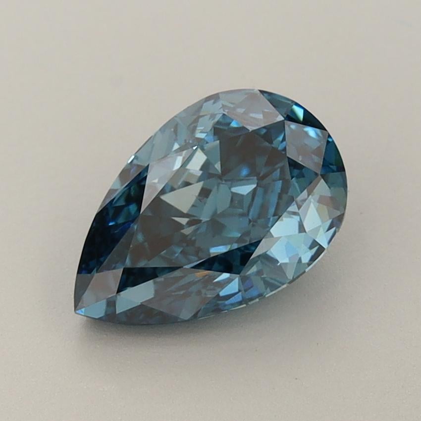 1.47 Ct. Fancy Vivid  Blue Pear Lab Grown Diamond