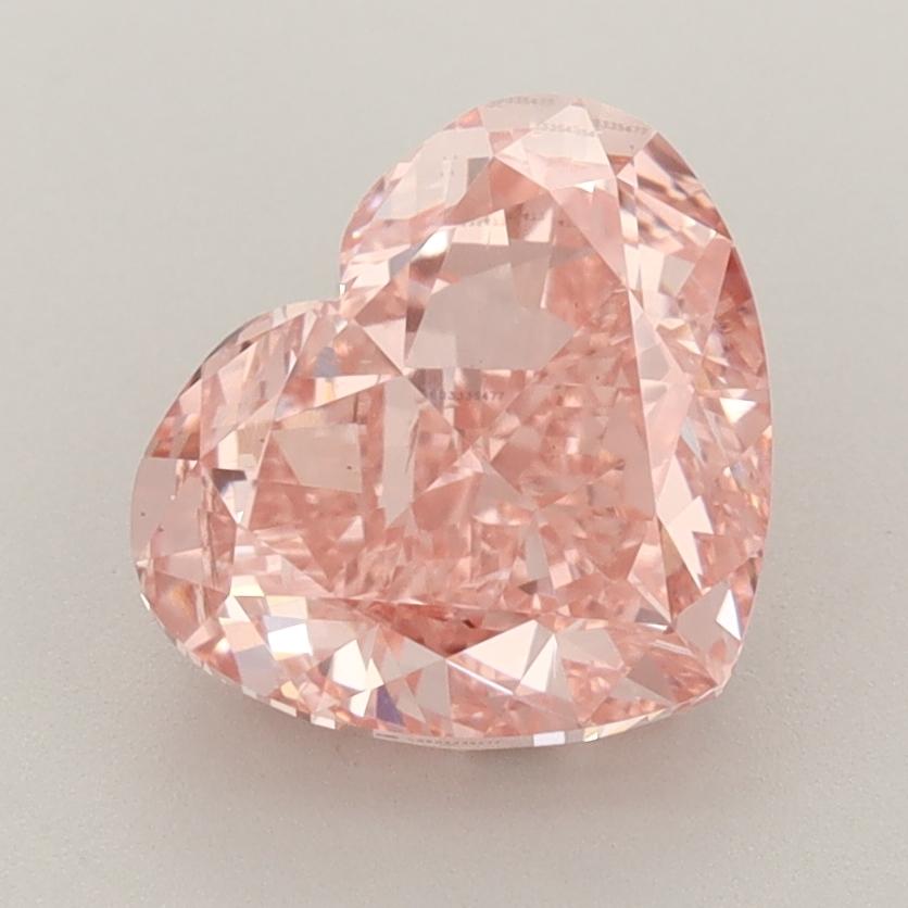 2.88 Ct. Fancy Vivid  Pink Heart Lab Grown Diamond