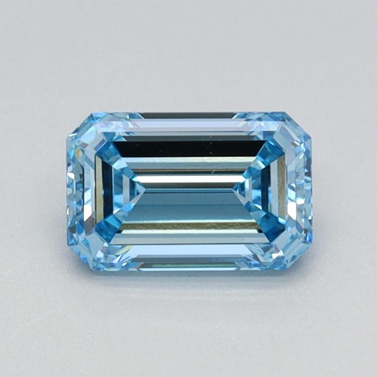 0.67 Ct. Fancy Intense Blue Emerald Lab Grown Diamond