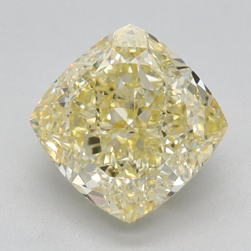 2.01 Ct. Fancy Intense Yellow Cushion Lab Grown Diamond