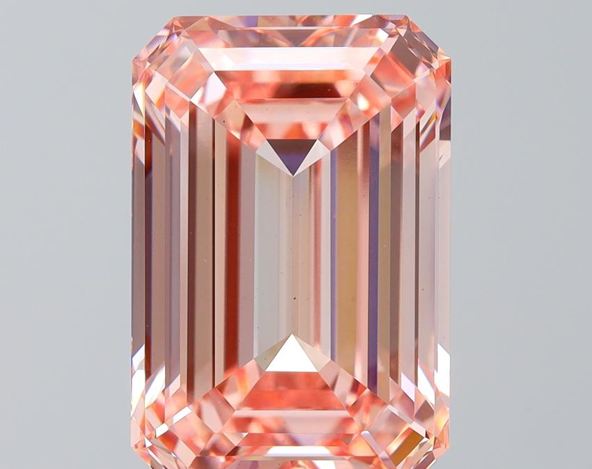 10.04 Ct. Fancy Intense Pink Emerald Lab Grown Diamond