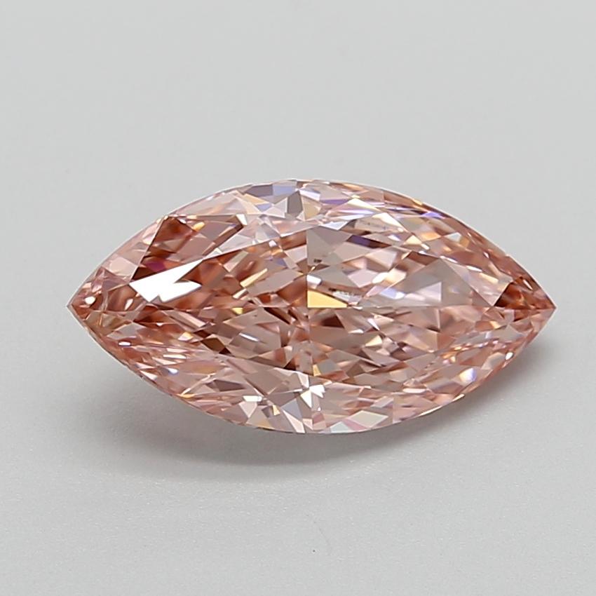 2.65 Ct. Fancy Vivid  Pink Marquise Lab Grown Diamond