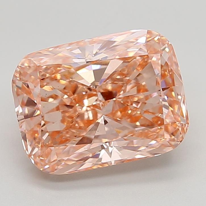 5.01 Ct. Fancy Vivid  Pink Cushion Lab Grown Diamond