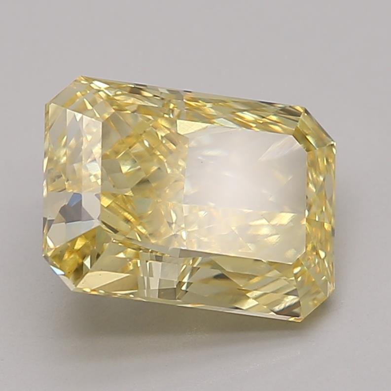 3.19 Ct. Fancy Vivid Yellow Radiant Lab Grown Diamond