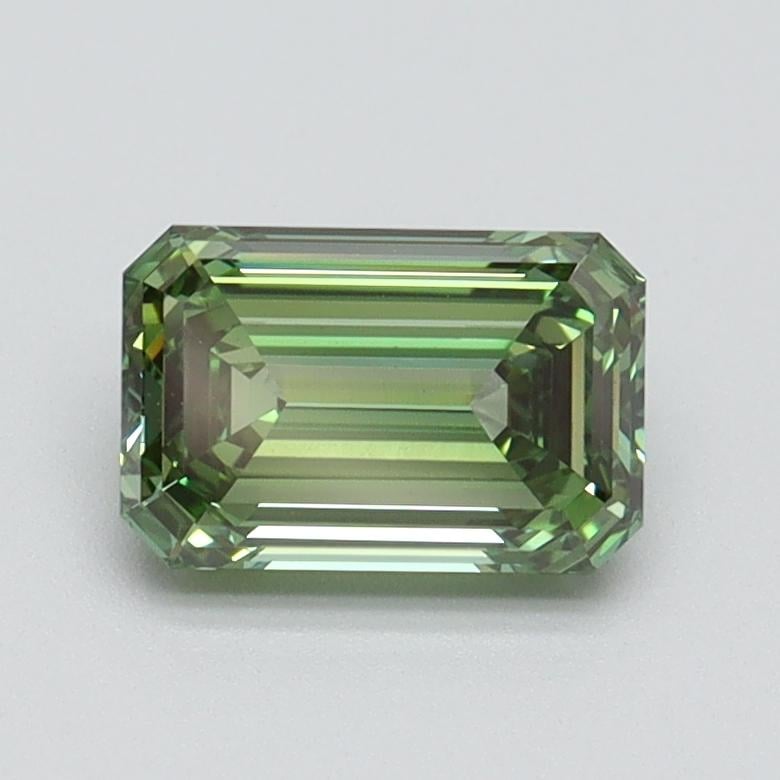 1.01 Ct. Fancy Vivid Pacific Green Emerald Lab Grown Diamond