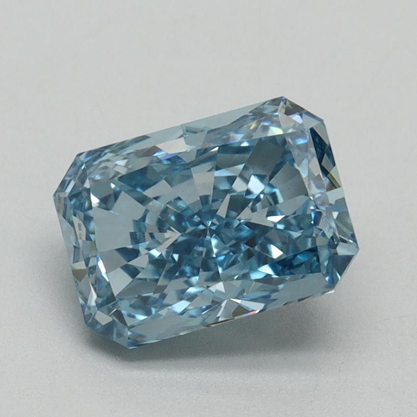 1.81 Ct. Fancy Vivid Blue Radiant Lab Grown Diamond