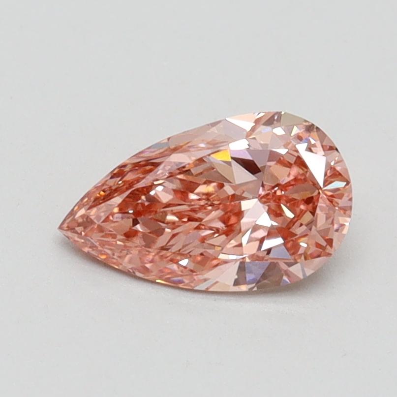 0.71 Ct. Fancy Intense Pink Pear Lab Grown Diamond
