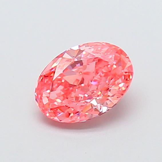 1.00 Ct. Fancy Vivid Pink Oval Lab Grown Diamond