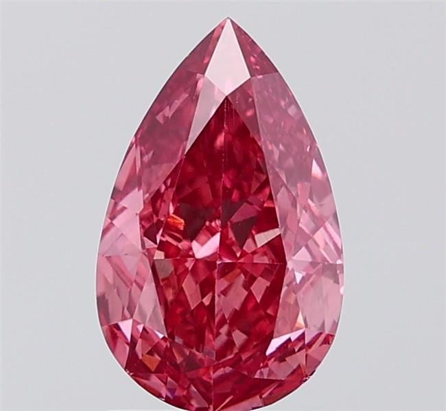 2.05 Ct. Fancy Vivid  Pink Pear Lab Grown Diamond