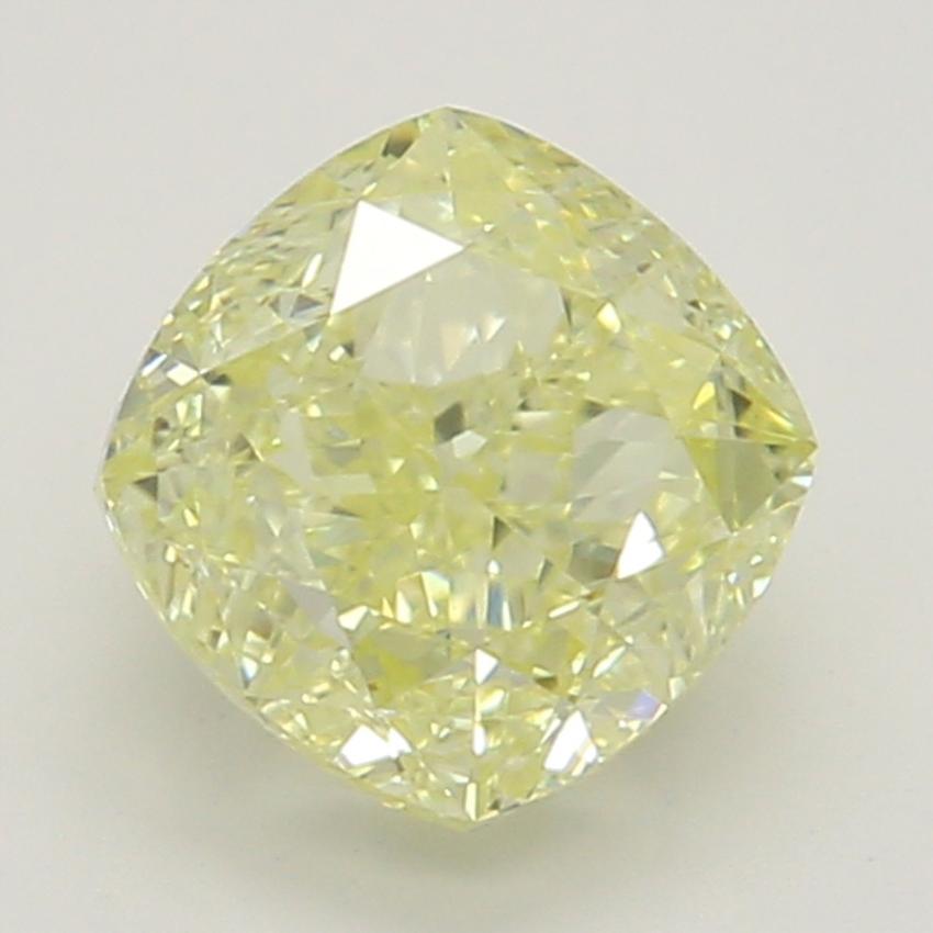 0.71 Ct. Fancy Light Yellow Cushion Diamond
