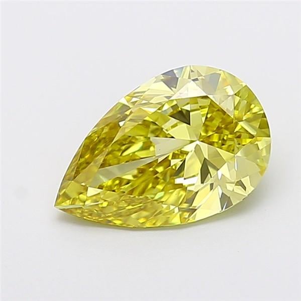 2.54 Ct. Fancy Intense Yellow Pear Lab Grown Diamond