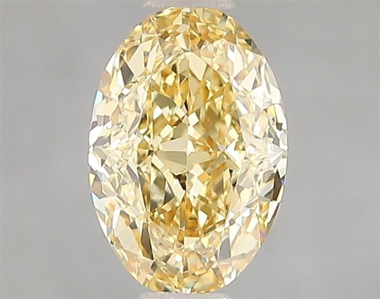 1.58 Ct. Fancy Vivid Yellow Oval Lab Grown Diamond