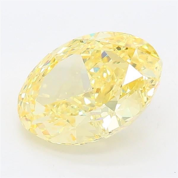 2.48 Ct. Fancy Intense Yellow Oval Lab Grown Diamond