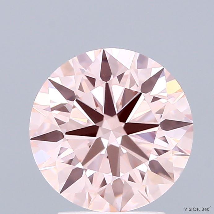 2.16 Ct. Fancy Intense Pink Round Lab Grown Diamond