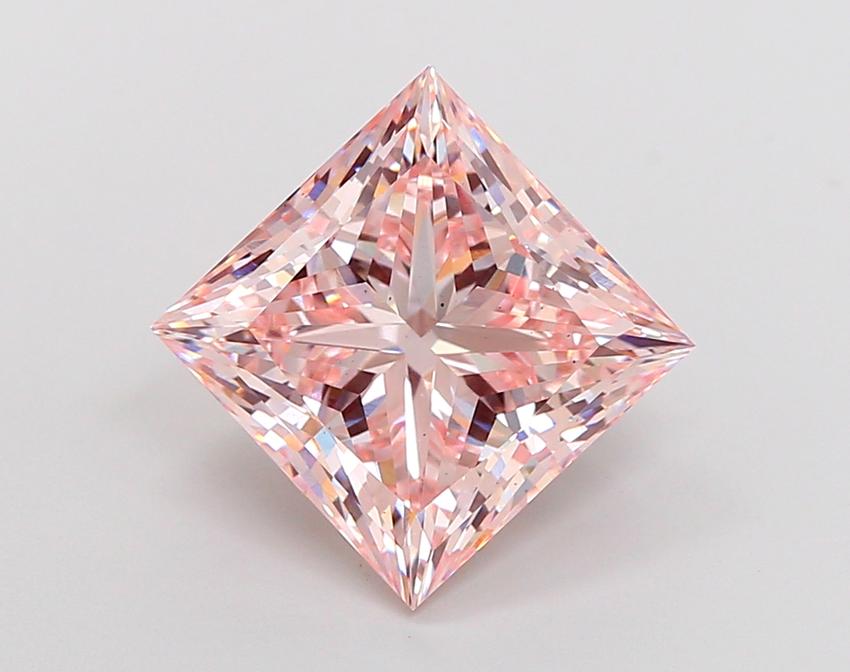 5.36 Ct. Fancy Intense Pink Princess Lab Grown Diamond