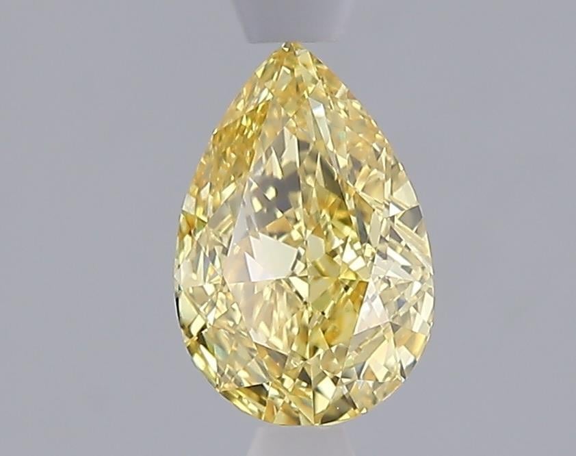 1.10 Ct. Fancy Vivid Yellow Yellow Pear Lab Grown Diamond