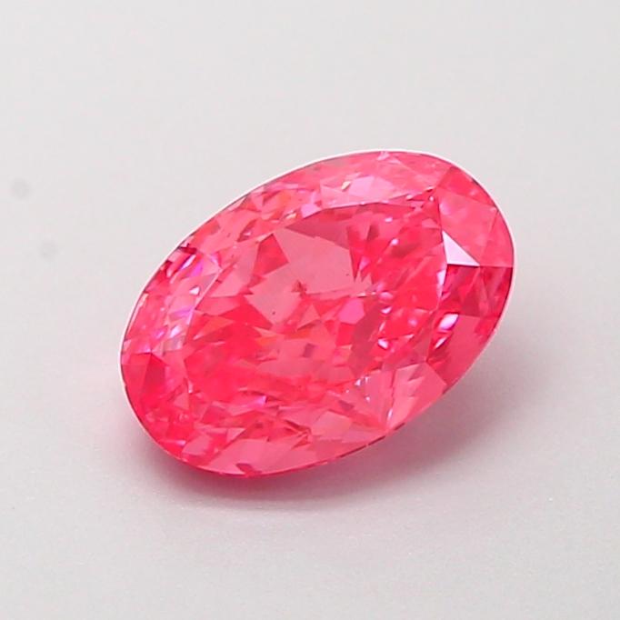 1.04 Ct. Fancy Vivid Pink Oval Lab Grown Diamond