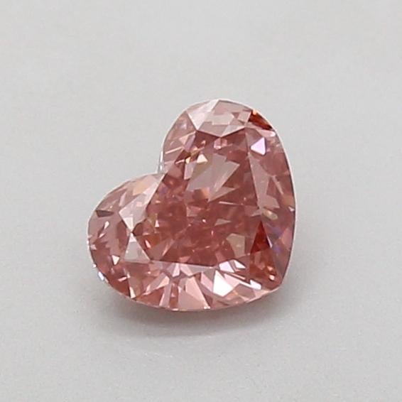 0.53 Ct. Fancy Vivid Pink Heart Lab Grown Diamond