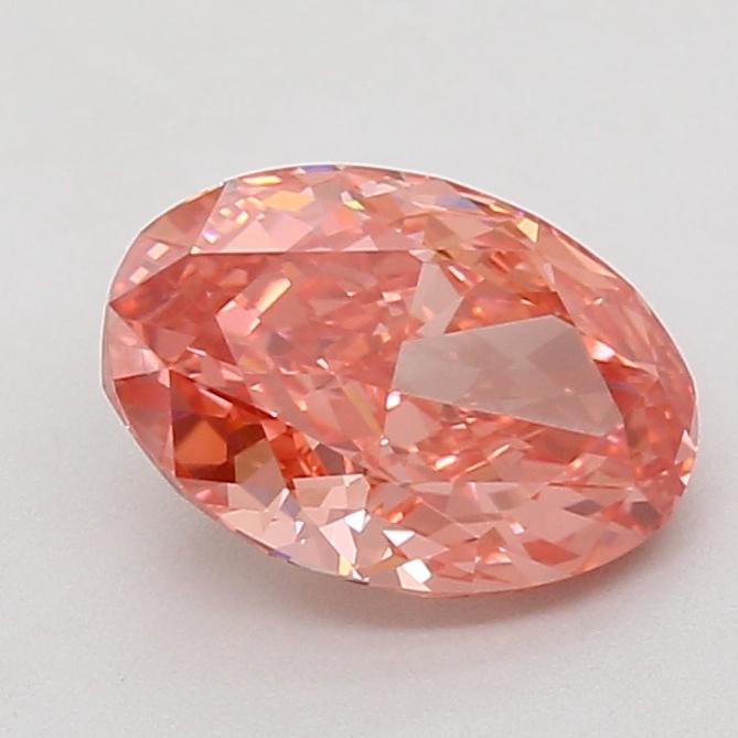 2.08 Ct. Fancy Vivid Pink Oval Lab Grown Diamond