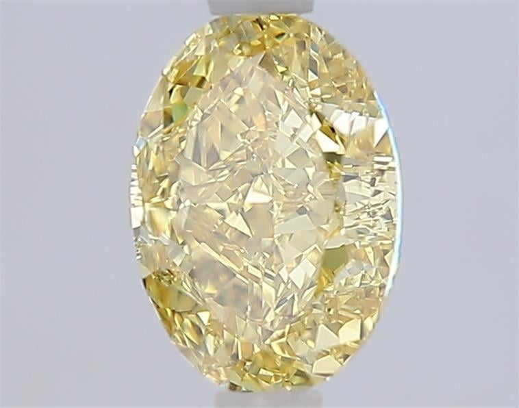 1.61 Ct. Fancy Intense  Yellow Oval Lab Grown Diamond