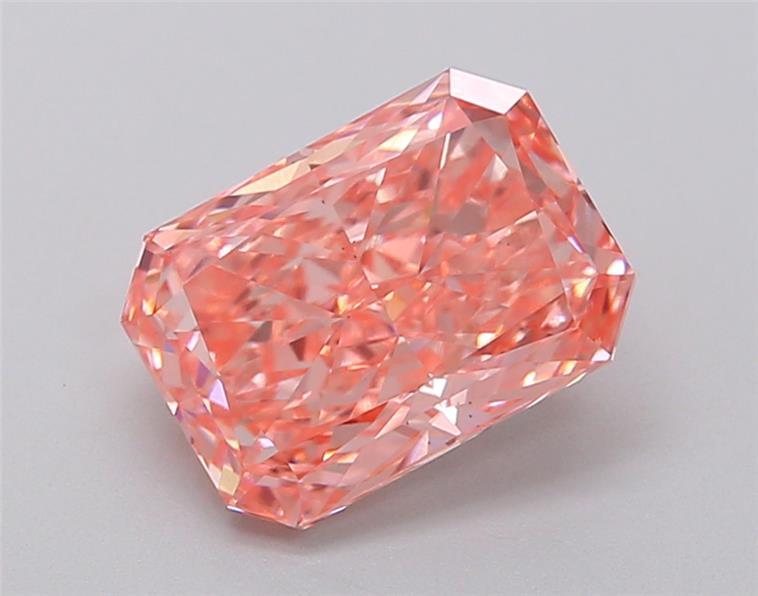 2.04 Ct. Fancy Vivid  Pink Radiant Lab Grown Diamond