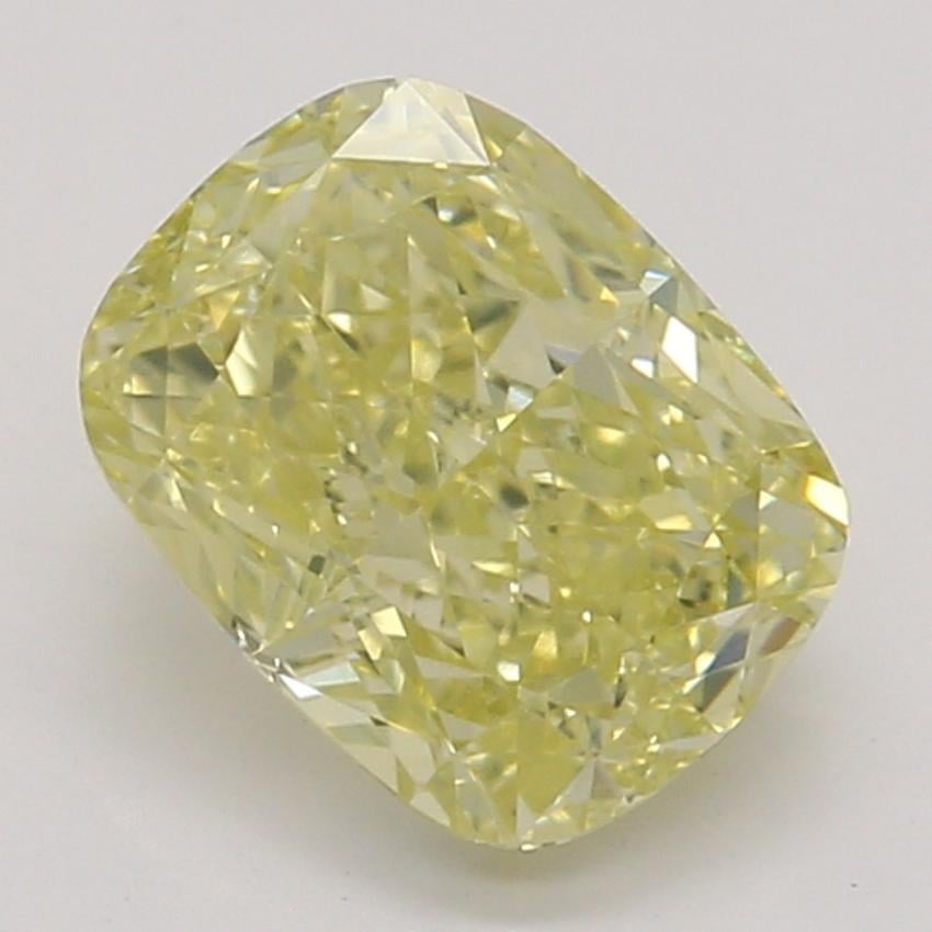 0.81 Ct. Fancy Yellow Cushion Diamond