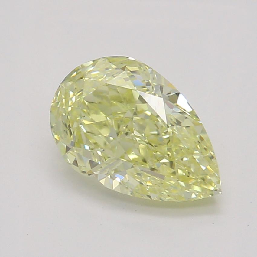 0.71 Ct. Fancy Yellow Pear Diamond