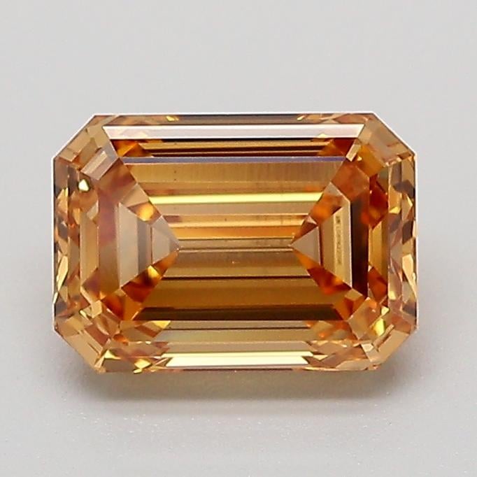 1.35 Ct. Fancy Light  Brown Emerald Lab Grown Diamond