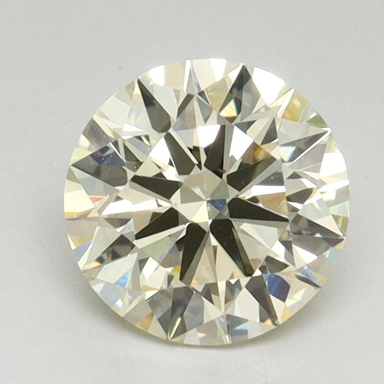1.55 Ct. Light Yellow Round Lab Grown Diamond