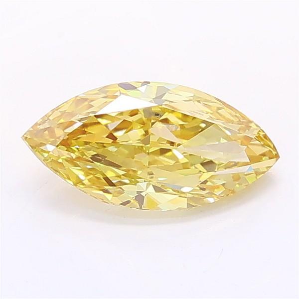 0.92 Ct. Fancy Yellow Marquise Lab Grown Diamond