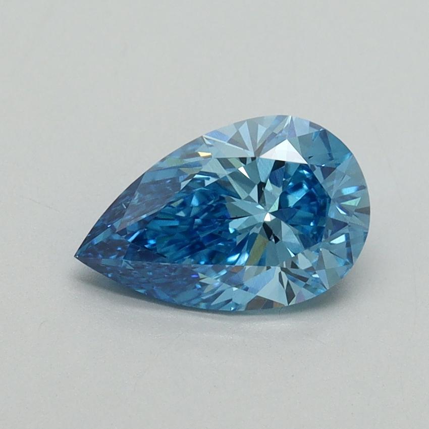 1.06 Ct. Fancy Vivid Blue Pear Lab Grown Diamond