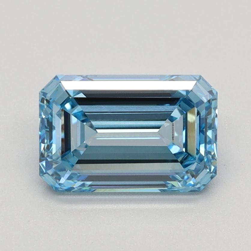 1.21 Ct. Fancy Intense Blue Emerald Lab Grown Diamond
