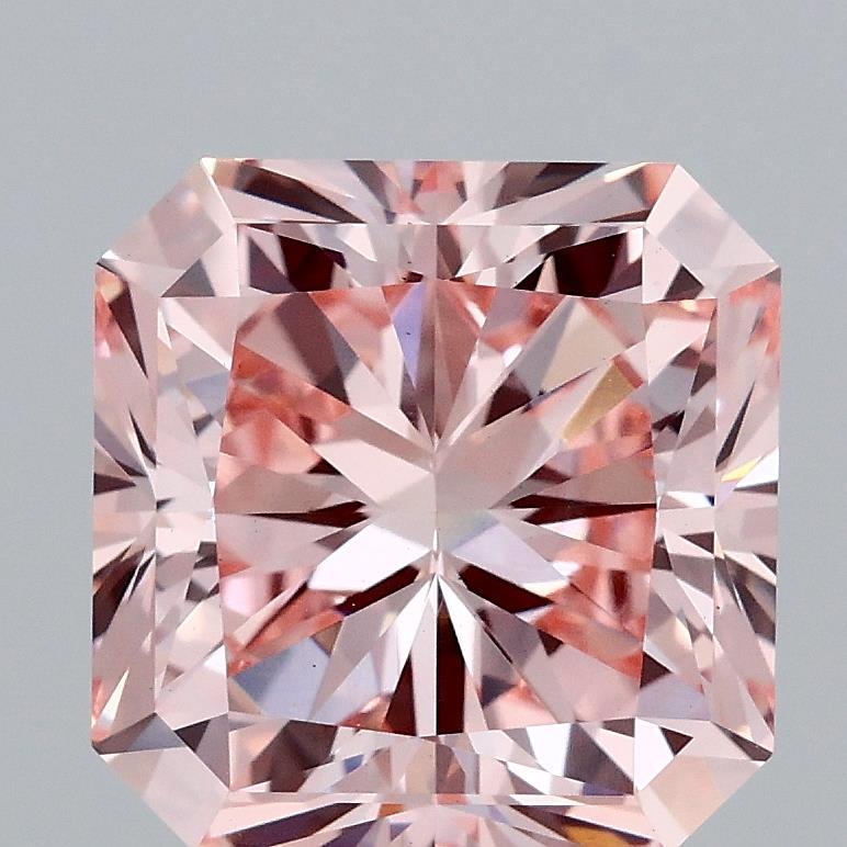 3.59 Ct. Fancy Intense Pink Radiant Lab Grown Diamond