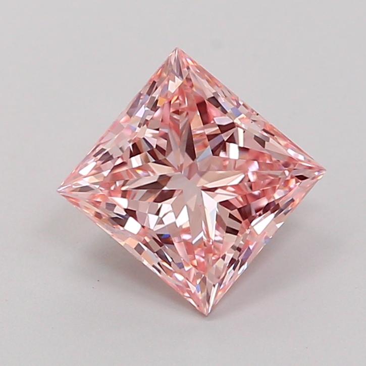 1.50 Ct. Fancy Intense Pink Princess Lab Grown Diamond