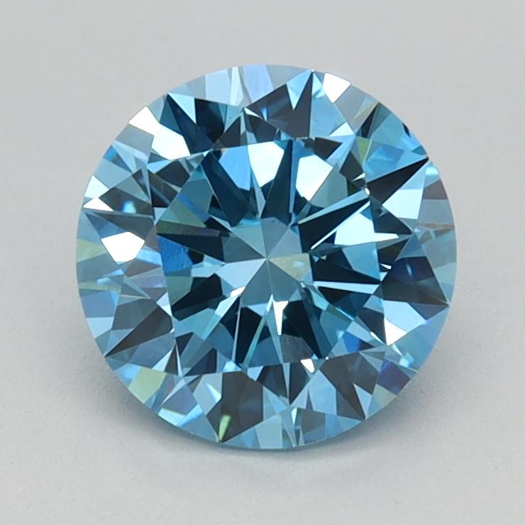 1.0 Ct. Fancy Vivid Blue Round Lab Grown Diamond