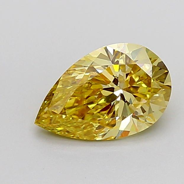 2.03 Ct. Fancy Intense Yellow Pear Lab Grown Diamond