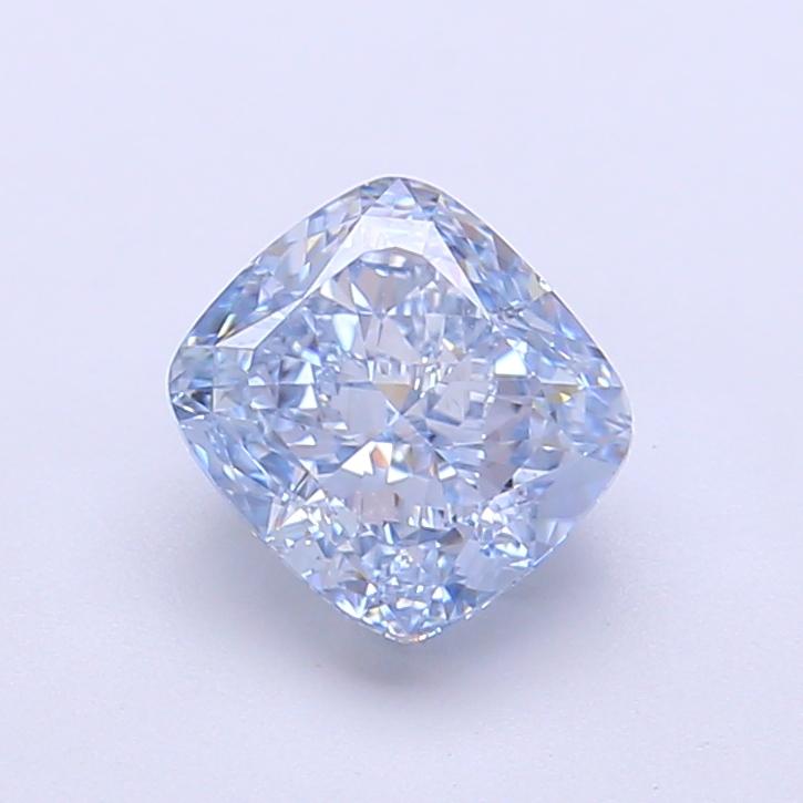1.52 Ct. Fancy Intense Blue Cushion Lab Grown Diamond